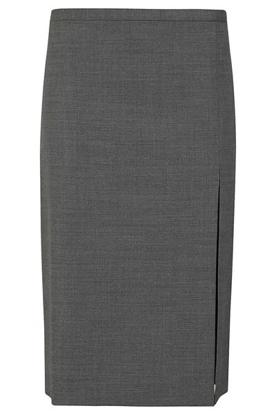 Philosophy Di Lorenzo Serafini Mélange Skirt In Grey