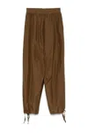 Philosophy Di Lorenzo Serafini Relaxed Fit Trousers With Tapered Leg In Brown