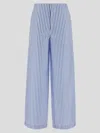 Philosophy Di Lorenzo Serafini Embroidered Poplin Pant In Fantasia Blu
