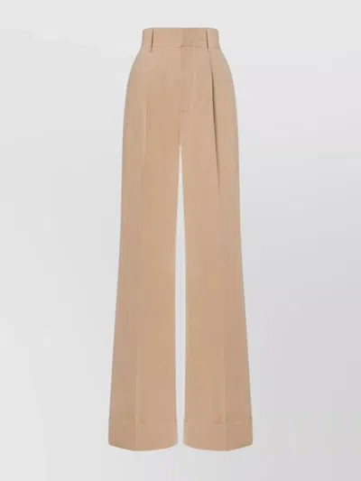 Philosophy Di Lorenzo Serafini Trousers Featuring Belt Loops And Wide Leg In Brown