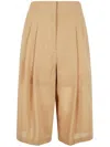 Philosophy Di Lorenzo Serafini Pleat-detailed Shorts In Multi Beige