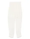 Philosophy Di Lorenzo Serafini Casual And Cargo Trousers In White Wool In White
