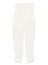 Philosophy Di Lorenzo Serafini Casual And Cargo Trousers In White Wool In White