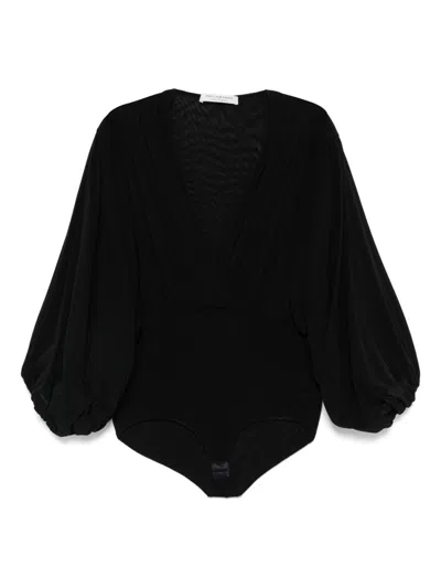 Philosophy Di Lorenzo Serafini Tulle Bodysuit In Black