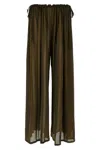 Philosophy Di Lorenzo Serafini Sheer Wide Leg Trousers With Drawstring Detail