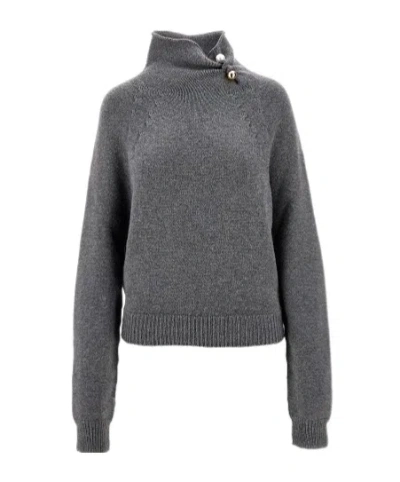 PHILOSOPHY DI LORENZO SERAFINI FAUX-PEARL DETAILED SWEATER