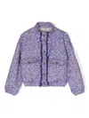 Philosophy Di Lorenzo Serafini Tweed Bomber Jacket In Blue
