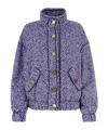 Philosophy Di Lorenzo Serafini Multicolor Cotton Blend Oversize Jacket In Purple
