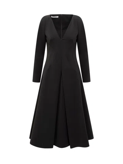 Philosophy Di Lorenzo Serafini V-neck A-line Dress In Black