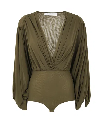 PHILOSOPHY DI LORENZO SERAFINI PHILOSOPHY DI LORENZO SERAFINI V-NECK BODYSUIT