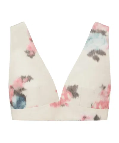 Philosophy Di Lorenzo Serafini V-neck Floral Top In White