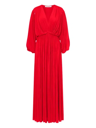 Philosophy Di Lorenzo Serafini V-neck Knitted Dress In Red