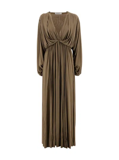Philosophy Di Lorenzo Serafini V-neck Long Dress