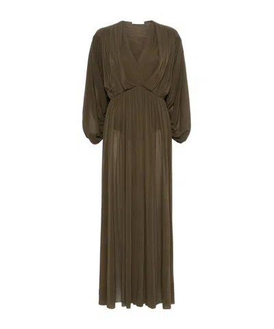 Philosophy Di Lorenzo Serafini V Neck Maxi Dress In Green