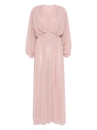 Philosophy Di Lorenzo Serafini V-neck Maxi Dress In Pink