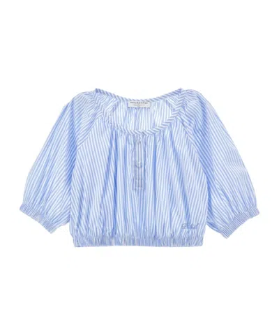 Philosophy Di Lorenzo Serafini V-neck T-shirt In Blue