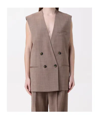 Philosophy Di Lorenzo Serafini V-neck Vest In Brown