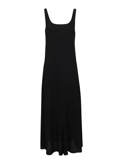 Philosophy Di Lorenzo Serafini Stretch Fabric Maxi Dress In Black