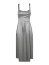 Philosophy Di Lorenzo Serafini Satin Mid-length Dress In Verde