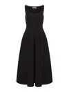 Philosophy Di Lorenzo Serafini Black Cotton-blend Dress In Black
