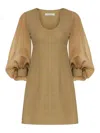 Philosophy Di Lorenzo Serafini Voile Dress Clothing In Gold