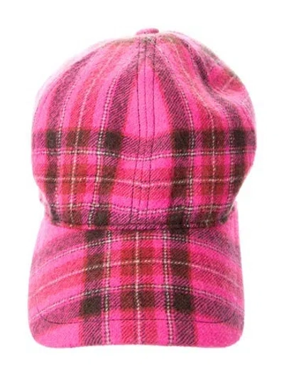 Pre-owned Philosophy Di Lorenzo Serafini Virgin Wool Baseball Cap In Pink