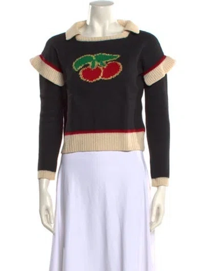 Pre-owned Philosophy Di Lorenzo Serafini Virgin Wool Printed Sweater In Multi