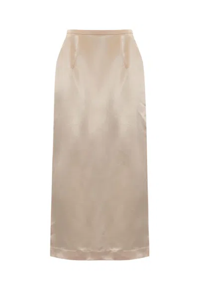 Philosophy Di Lorenzo Serafini Viscose Pencil Skirt In Rosa