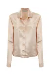 Philosophy Di Lorenzo Serafini Viscose Satin Shirt In Rosa