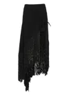 Philosophy Di Lorenzo Serafini Elastic Fringed Maxi Skirt
