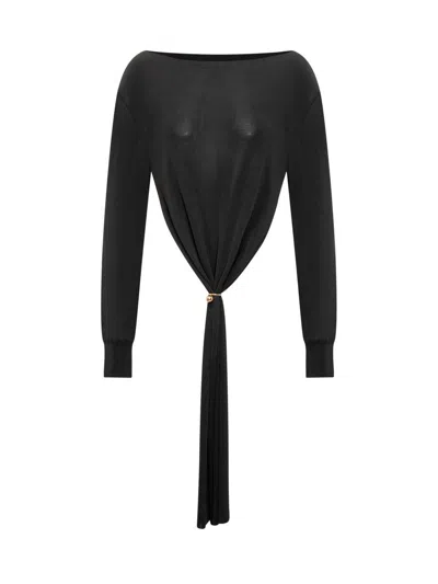 Philosophy Di Lorenzo Serafini Viscose Sweater In Black