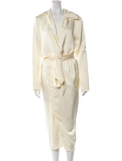 Pre-owned Philosophy Di Lorenzo Serafini V-neck Long Dress In Neutral