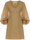 Philosophy Di Lorenzo Serafini Voile Dress Clothing In Brown