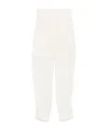 Philosophy Di Lorenzo Serafini Tailored White Trousers With Rolled Cuffs In White
