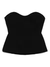 Philosophy Di Lorenzo Serafini Voile Crop Top In Black
