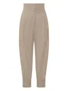 Philosophy Di Lorenzo Serafini Voile Stitched Carrot Pants In Neutrals