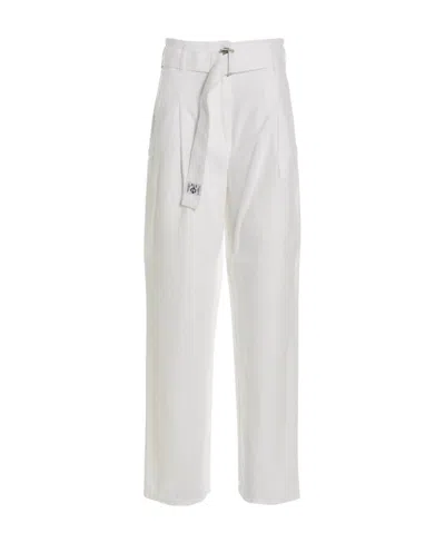 Philosophy Di Lorenzo Serafini Waist-tied Casual Pants In White