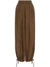 Philosophy Di Lorenzo Serafini Washed Habotai Silk Pant Clothing In Brown