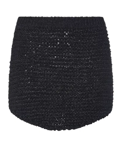 Philosophy Di Lorenzo Serafini Webbing Miniskirt In Black