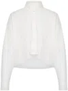 Philosophy Di Lorenzo Serafini Button-down Collar Cropped Shirt In White