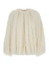 PHILOSOPHY DI LORENZO SERAFINI PHILOSOPHY DI LORENZO SERAFINI WHITE JACKET WITH HIDDEN CLOSURE