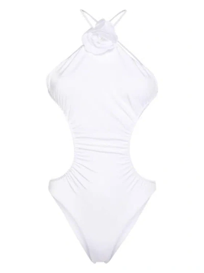 Philosophy Di Lorenzo Serafini Einteiliger Badeanzug Mit Rosenapplikation In White