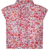 PHILOSOPHY DI LORENZO SERAFINI WHITE TOP FOR GIRL WITH FLOWERS