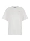 Philosophy Di Lorenzo Serafini White T-shirt With Maxi Logo Printed On The Back In Cotton Woman In White