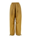 Philosophy Di Lorenzo Serafini Wide Leg Drawstring Pants In Yellow