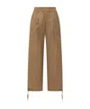 Philosophy Di Lorenzo Serafini Wide Leg Drawstring Pants In Brown