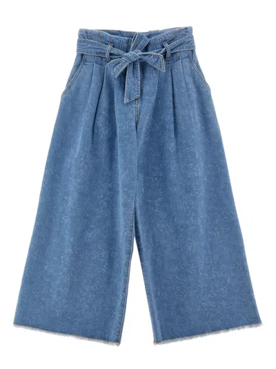 Philosophy Di Lorenzo Serafini Kids' Wide-leg Jeans In Blue