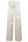 Philosophy Di Lorenzo Serafini Wide-leg Trousers With Front Pleats In White