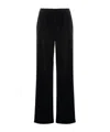 Philosophy Di Lorenzo Serafini Wide-leg Velvet Trousers In Black