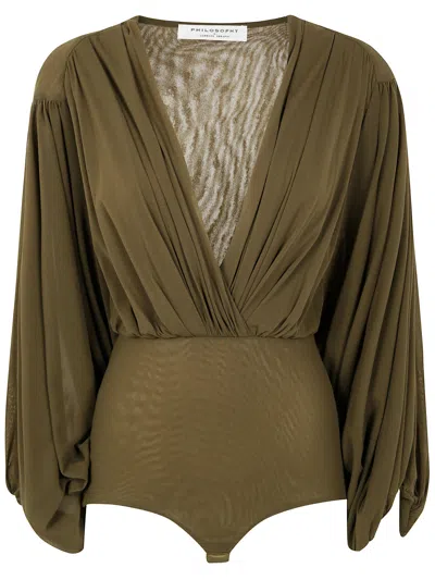 PHILOSOPHY DI LORENZO SERAFINI PHILOSOPHY DI LORENZO SERAFINI WIDE SLEEVES BODYSUIT